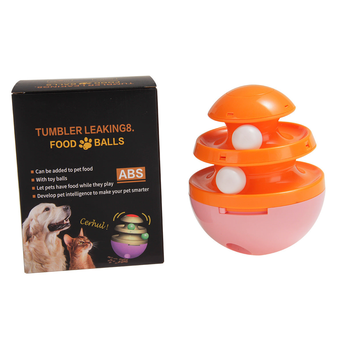 Interactive Dog Cup: Food Dispenser & Leaky Ball Toy