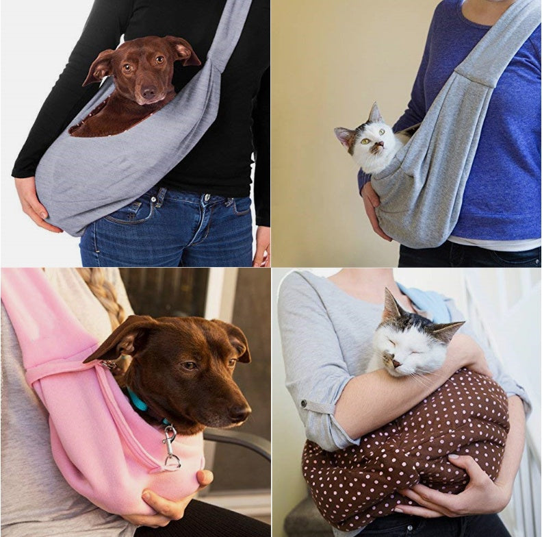 Pet Pouch: Foldable Shoulder Sling Carrier