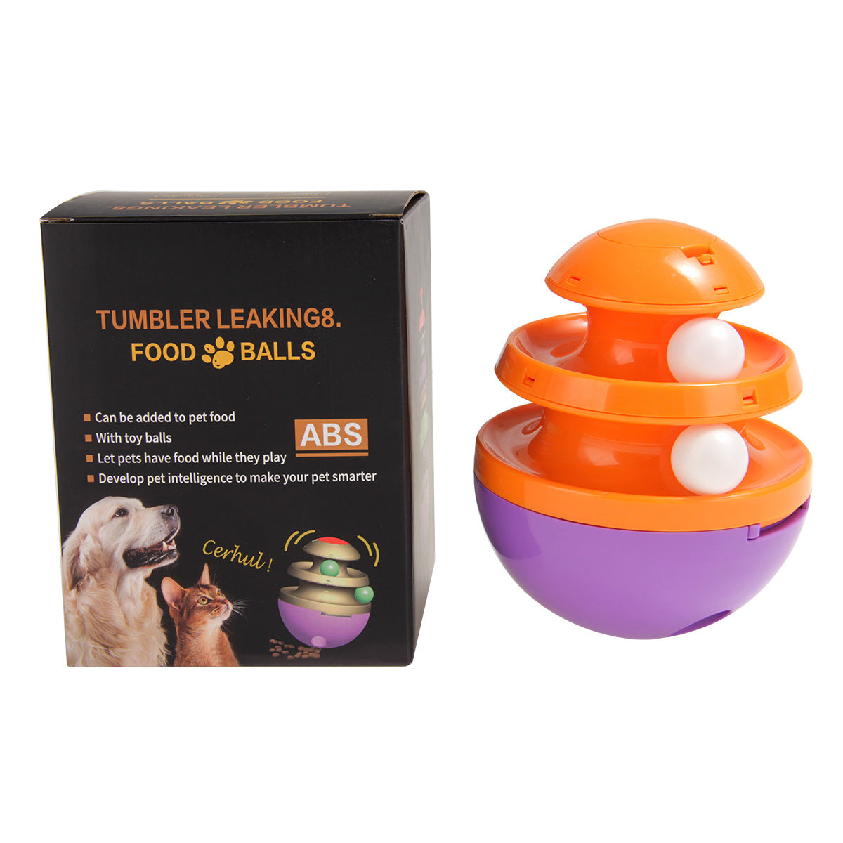 Interactive Dog Cup: Food Dispenser & Leaky Ball Toy
