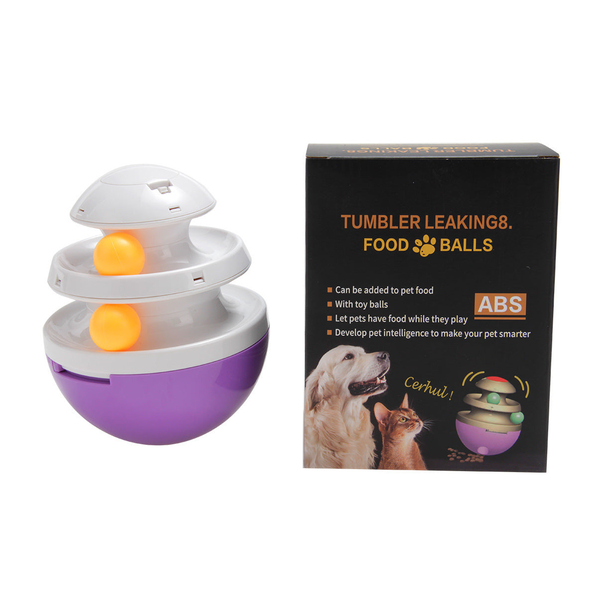 Interactive Dog Cup: Food Dispenser & Leaky Ball Toy