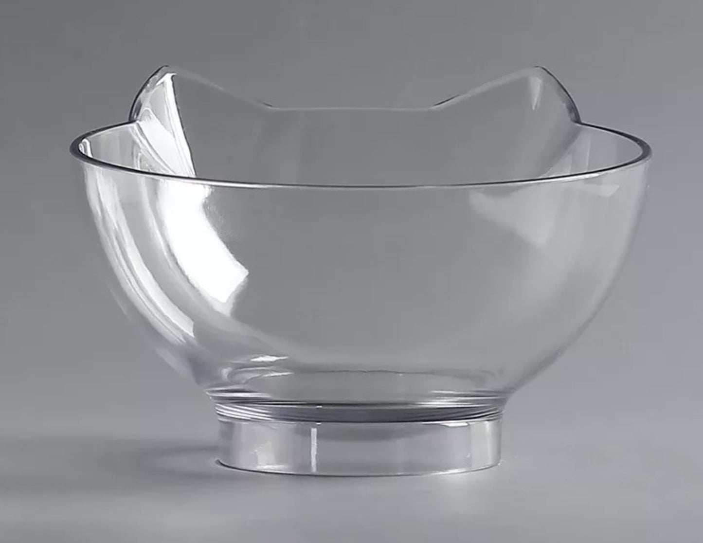 Inclined Cat Food Bowl with Ear Design - Single Bowl