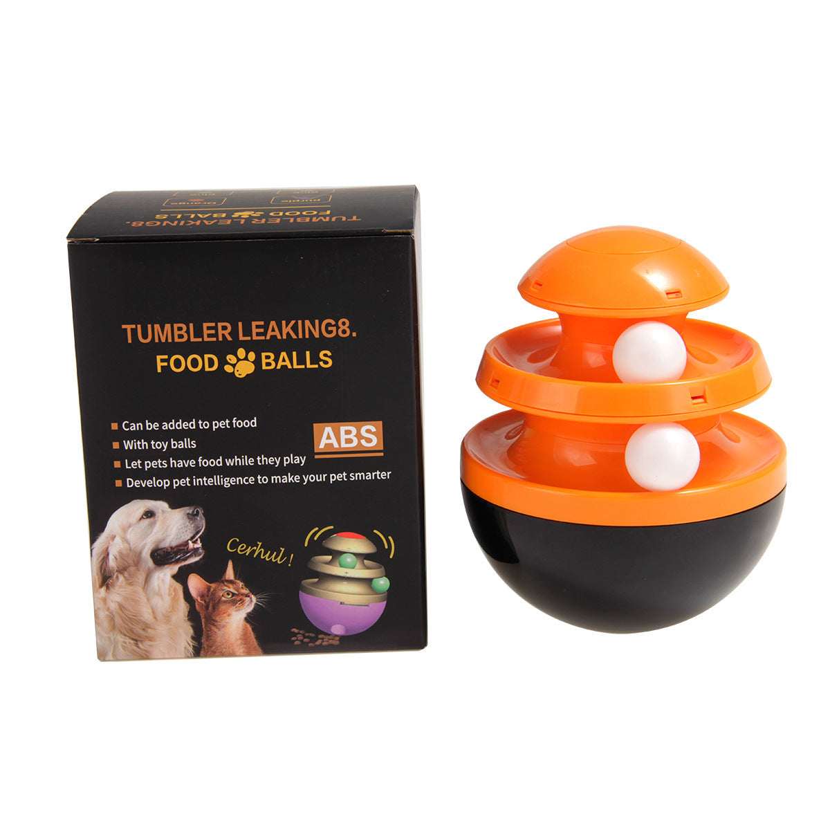 Interactive Dog Cup: Food Dispenser & Leaky Ball Toy