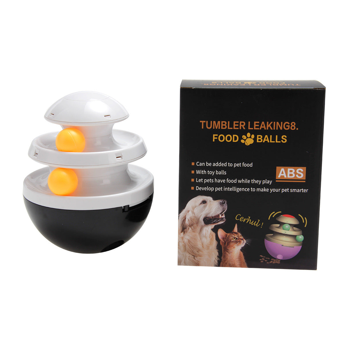 Interactive Dog Cup: Food Dispenser & Leaky Ball Toy