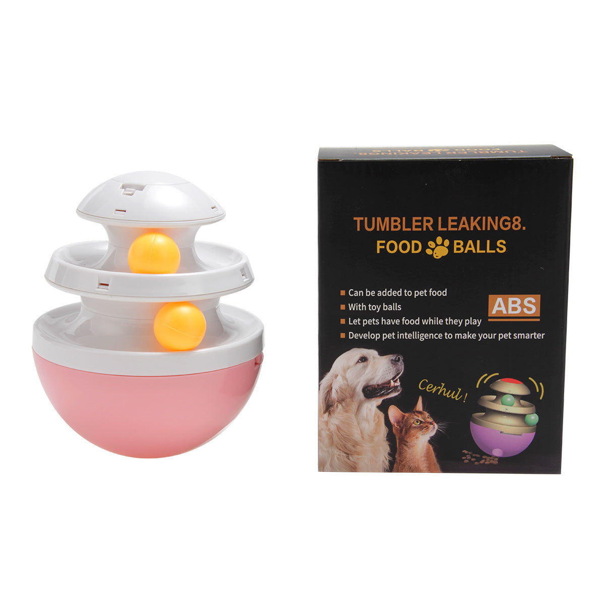 Interactive Dog Cup: Food Dispenser & Leaky Ball Toy