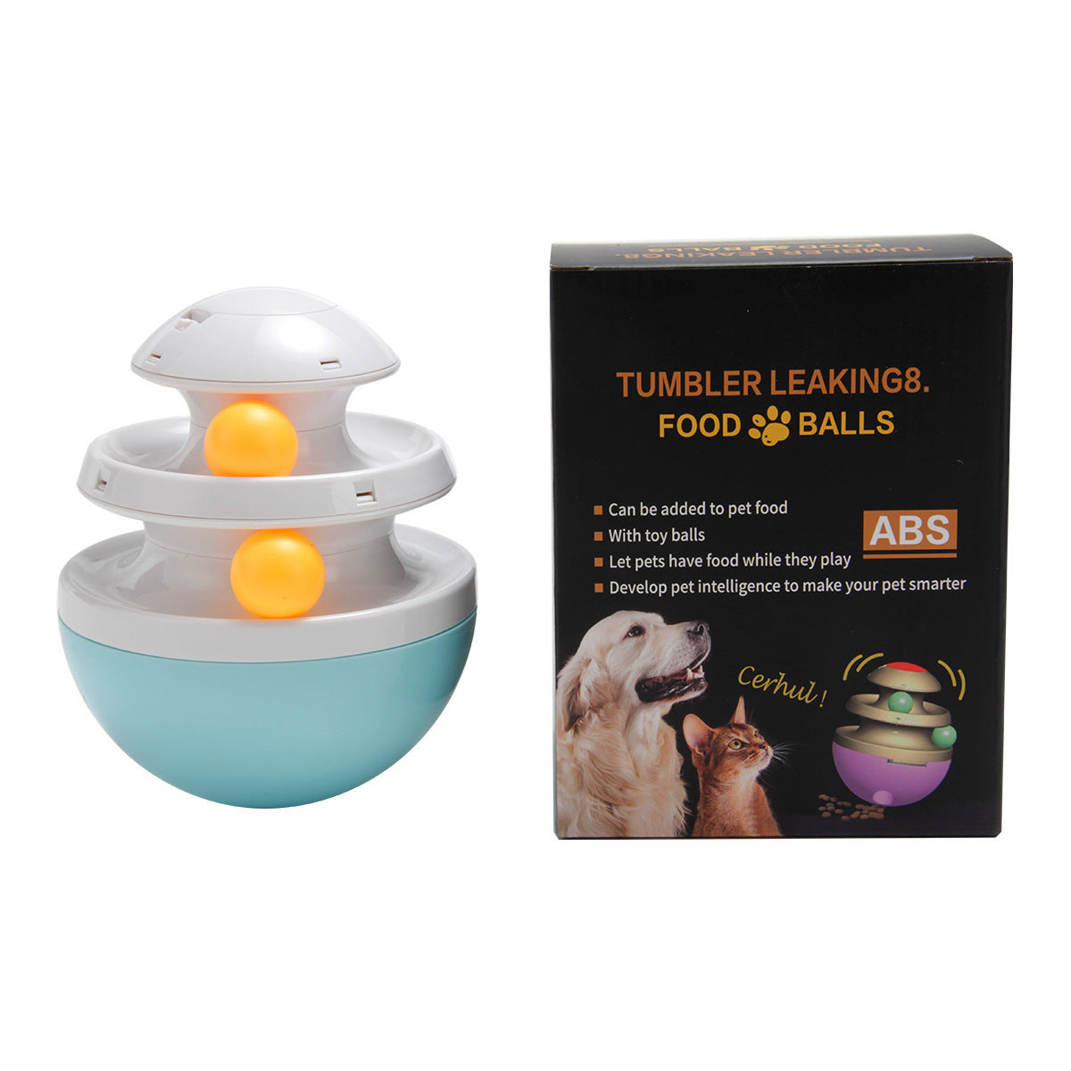 Interactive Dog Cup: Food Dispenser & Leaky Ball Toy