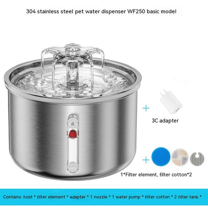 Stainless Steel Automatic Pet Water Dispenser