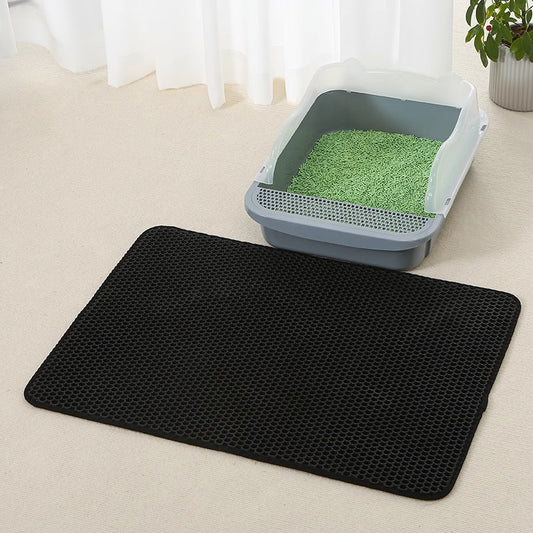 Anti-Splash Double-Layer Cat Litter Mat