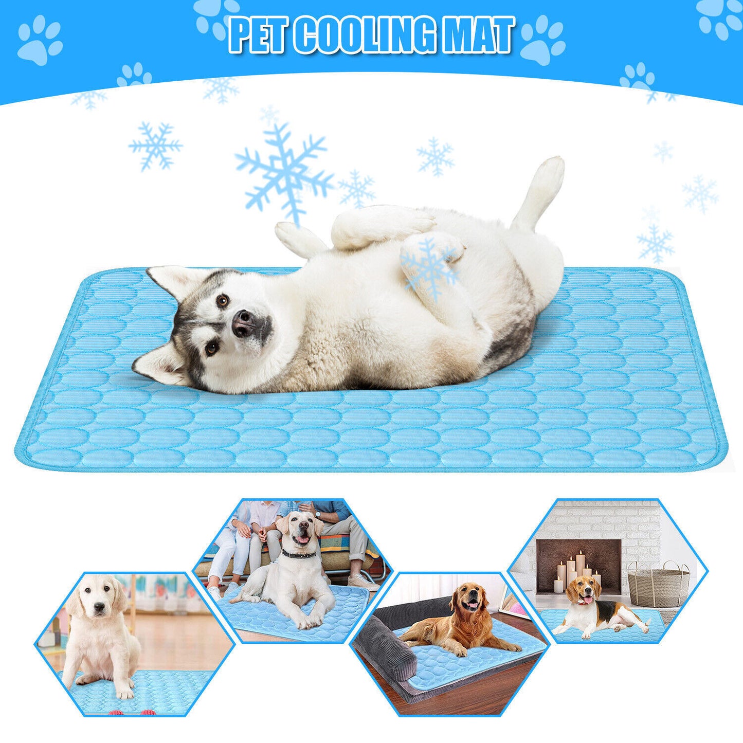 Pet Cooling Mat – Dog & Cat Summer Bed Blanket