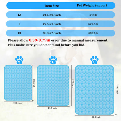 Pet Cooling Mat – Dog & Cat Summer Bed Blanket